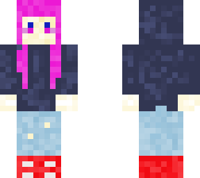 pink hair girl