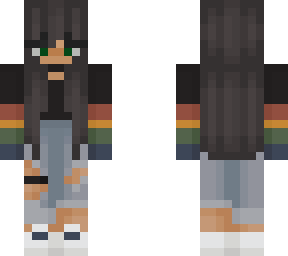 rainbow girl - aesthetic