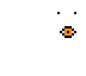 white with eyes