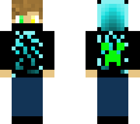 a blue gradient black jacket boy