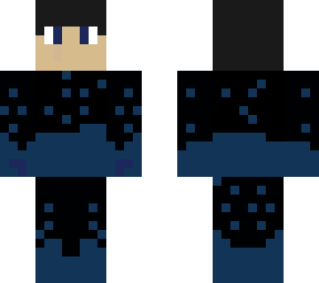 blue fire man