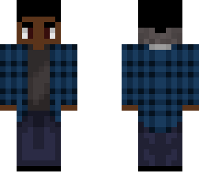 blue plaid hoodie