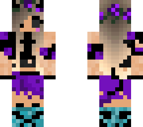 cute purple demon girl