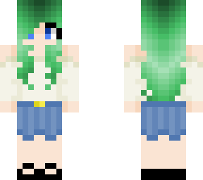 green hair