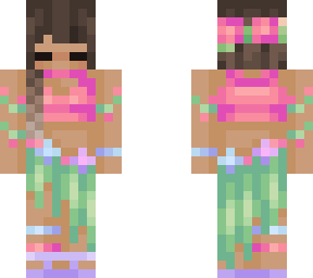 hula skirt with sandals