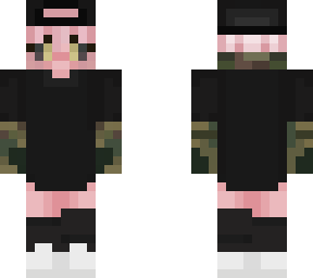 mina in a camo outfit
