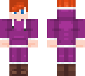 purple hoodie ginger