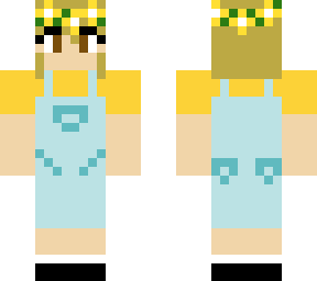 soft yellow flower crown girl