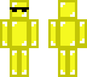 yellow skeppy with sunglasses fixed