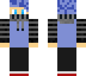 blue hair scarf