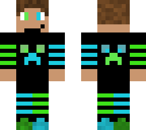 green & blue cool boy