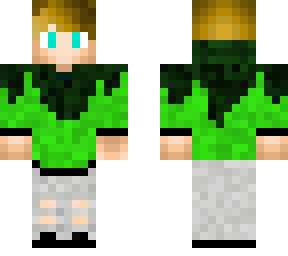green flame hoodie (male)