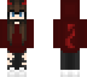 nerdy devil girl