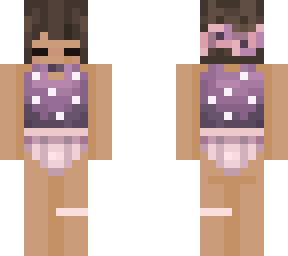 purple bathing suit