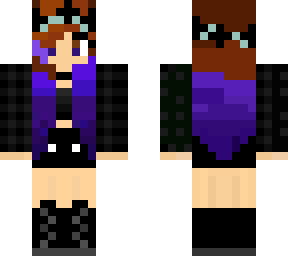purple emo girl