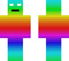 rainbow with a face