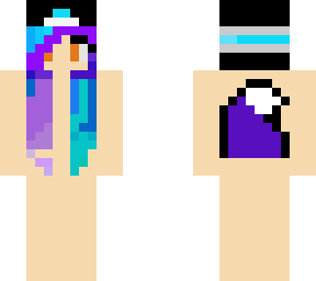 angel purple blue hair