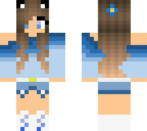 blue cat girl