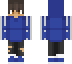 blue hood