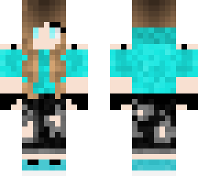 brunette blue eyes skater girl