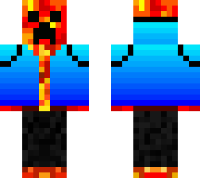 gradient hoodie lava creeper