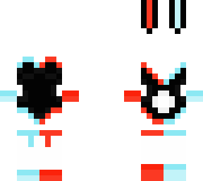 half and half bunny suit