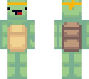 orange headband turtle