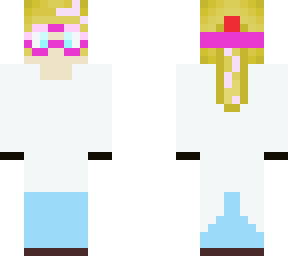 princess rivkah in a lab coat