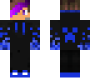 purple hair boy