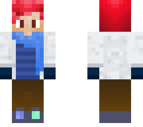 red hair winter boy