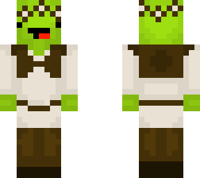 slim shrek with flowercrown edit