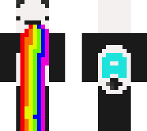 a derpy rainbow panda