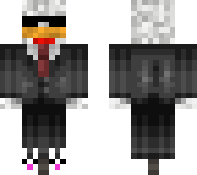 agent chicken with bunny slippers