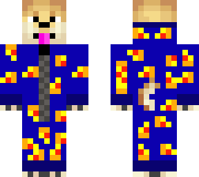 doge skin wearing pizza pajama ( fixed ) ( fixed )