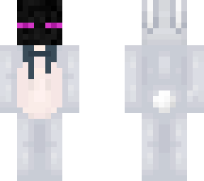 enderman in bunny costume