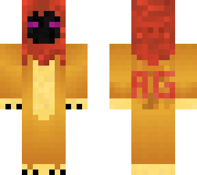 enderman in lion costume