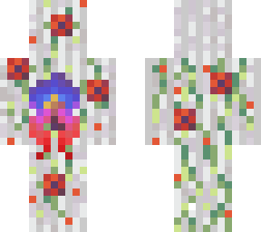 flowers on vine pillar