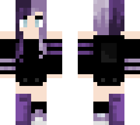 goth in purple lunella