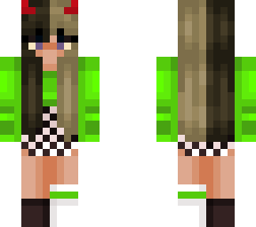 green checker skirt