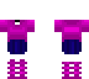 pink tshirt outfit - dark blue skirt - ob