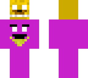 purple guy holding springbonnie chead