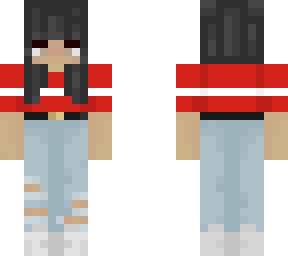 red with white stripes!