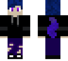 blue and purple wolf