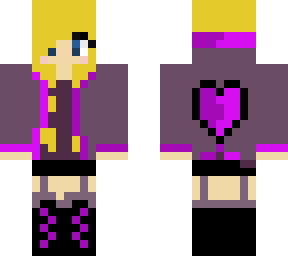 heart jacket blonde