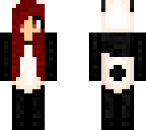 panda girl w/ red hair