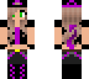 purple biker devil girl