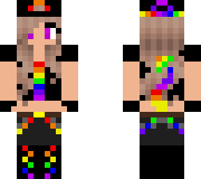 rainbow biker devil girl