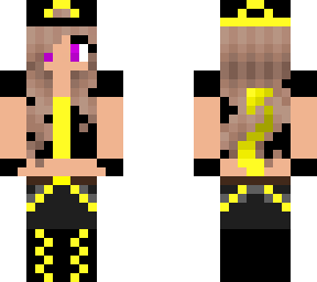 yellow biker devil girl