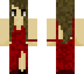 a red dressed girl.