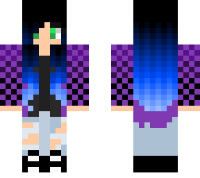 blue & black haired girl